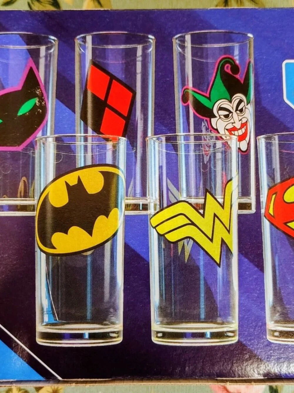 DC Comics Set Of 6 9oz Glasses